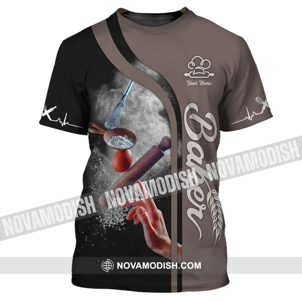 Unisex Shirt - Custom Name Shirt - Gift For Baker Chef Custom Name Chef Shirt T-Shirt / S T-shirt