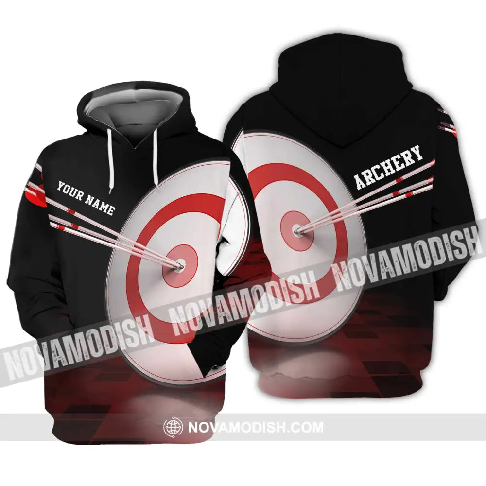 Unisex Shirt - Custom Name Hit The Archery Darts Shirt Hoodie / S T-shirt