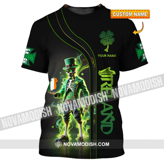 Unisex Shirt Custom Name Ireland Gift For Irish T-Shirt