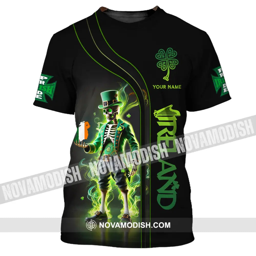 Unisex Shirt Custom Name Ireland Gift For Irish T-Shirt