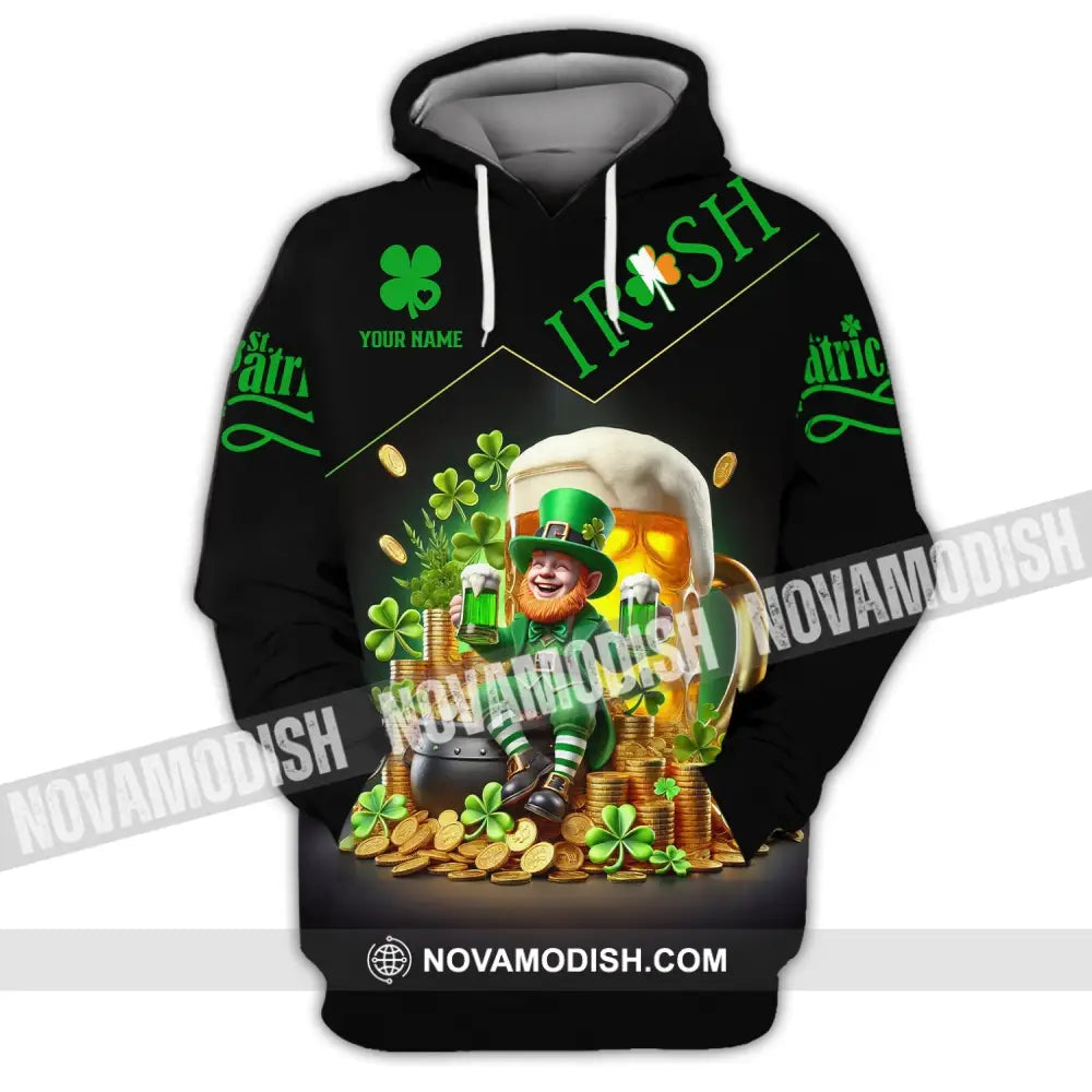 Unisex Shirt Custom Name Irish Ireland Love T-Shirt Hoodie / S T-Shirt