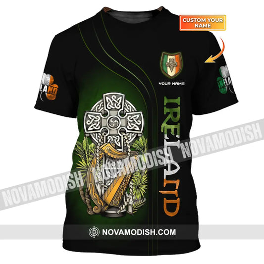 Unisex Shirt Custom Name Irish T-Shirt Ireland Hoodie Polo