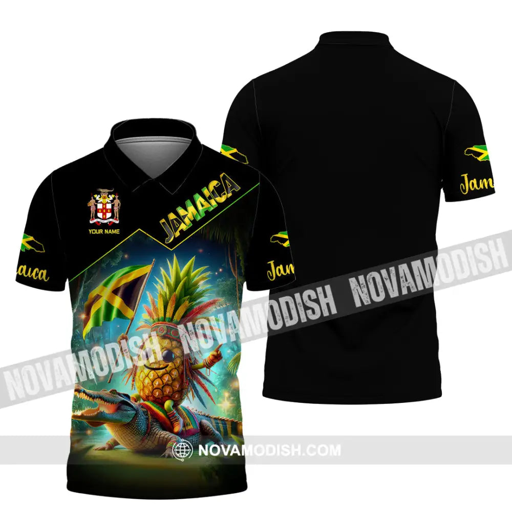 Unisex Shirt Custom Name Jamaica Gift For Lover Polo / S T-Shirt