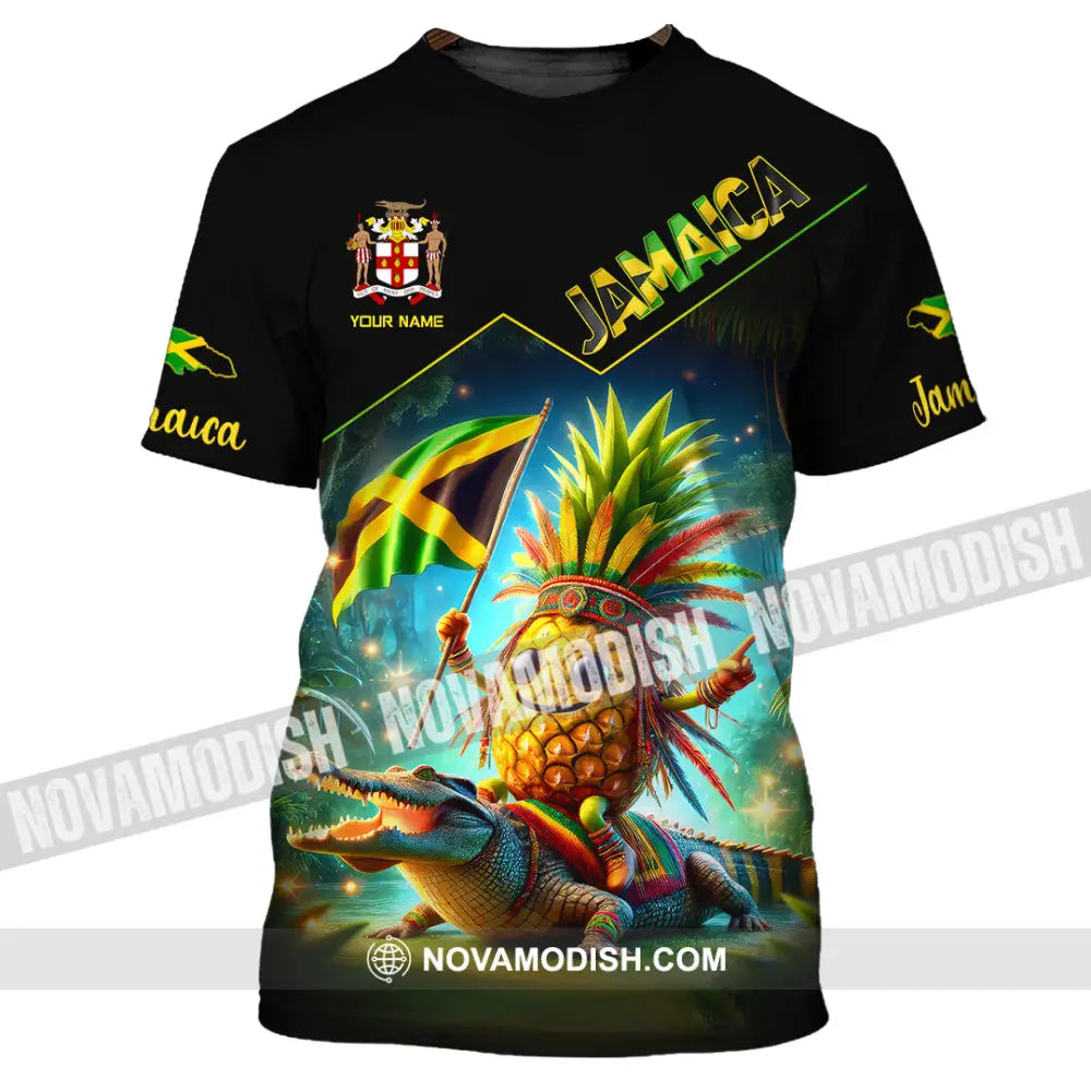 Unisex Shirt Custom Name Jamaica Gift For Lover T-Shirt / S T-Shirt