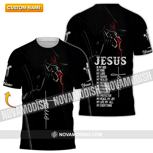 Unisex Shirt - Custom Name Jesus Shirt Jesus Is My God T-shirt