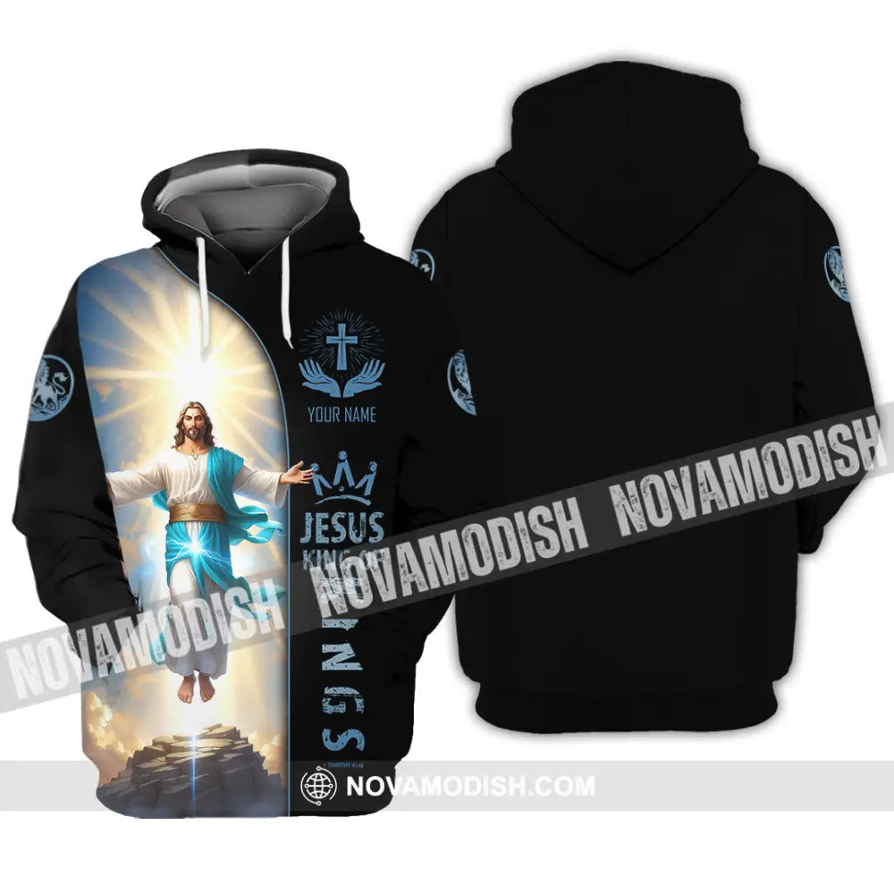 Unisex Shirt - Custom Name Shirt Jesus King Of King Hoodie / S T-shirt