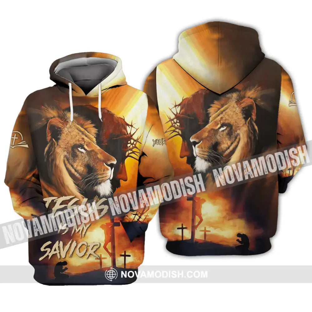Unisex Shirt - Custom Name Jesus Shirt My Lion Savior Hoodie / S T-shirt