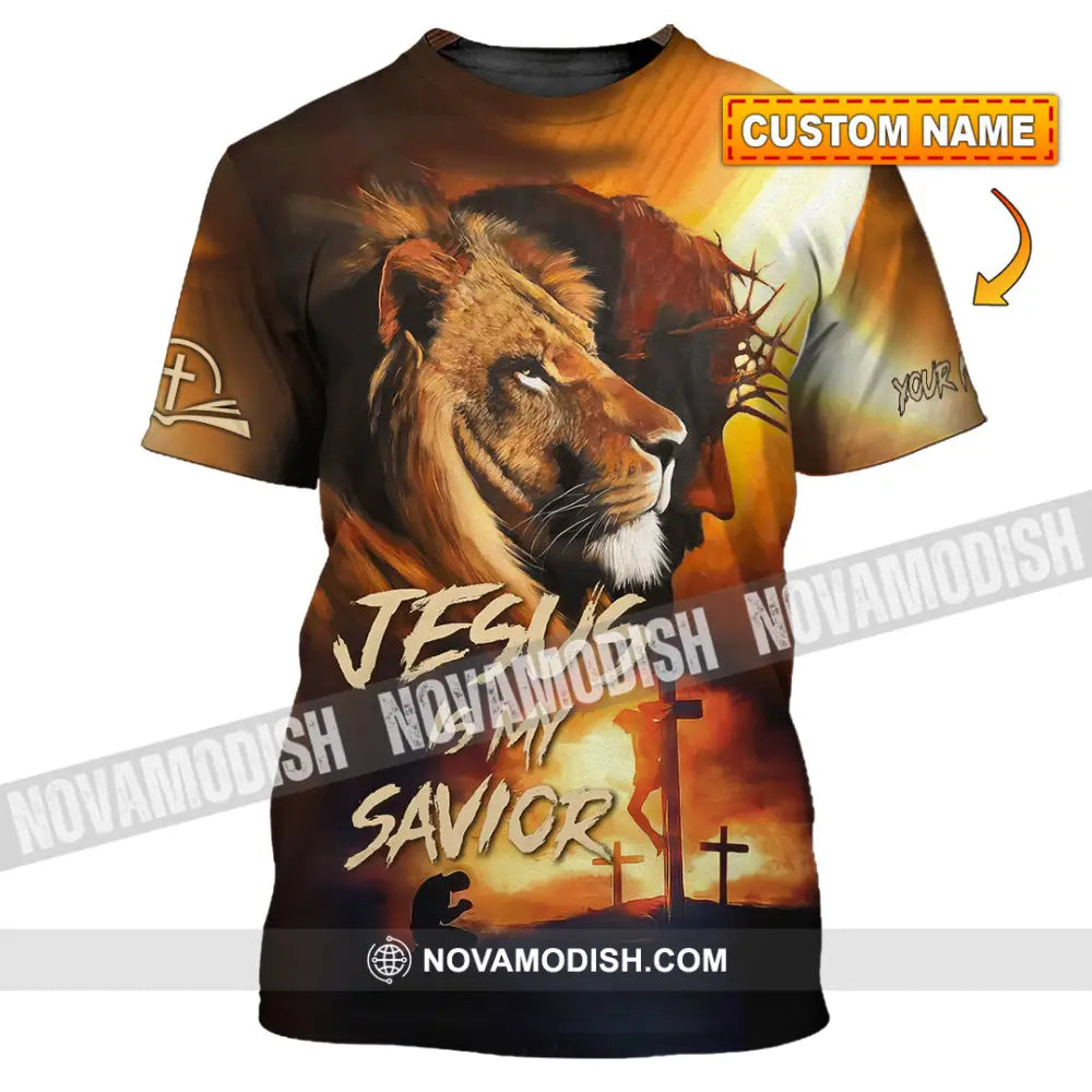 Unisex Shirt - Custom Name Jesus Shirt My Lion Savior T-shirt