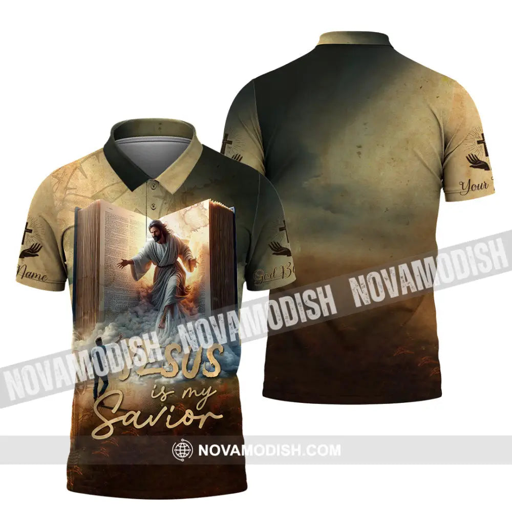 Unisex Shirt - Custom Name Jesus Shirt My Savior Polo Shirt / S T-shirt