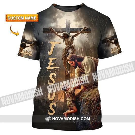Unisex Shirt - Custom Name Jesus Saving Shirt T-shirt