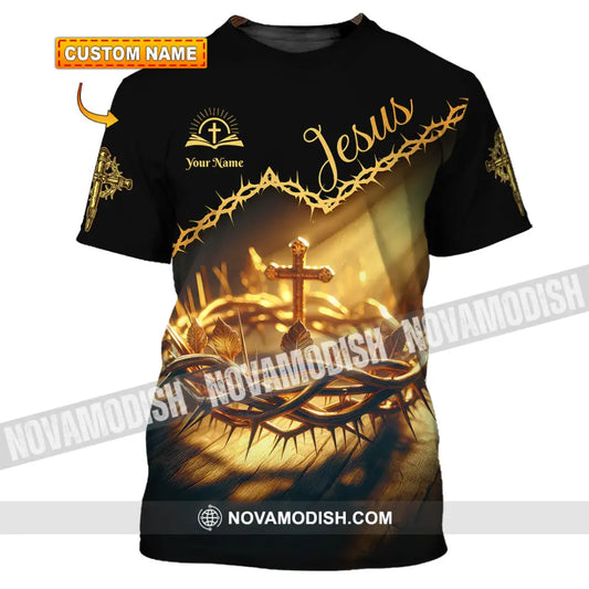 Unisex Shirt - Custom Name Jesus Thorny Branch Shirt T-shirt