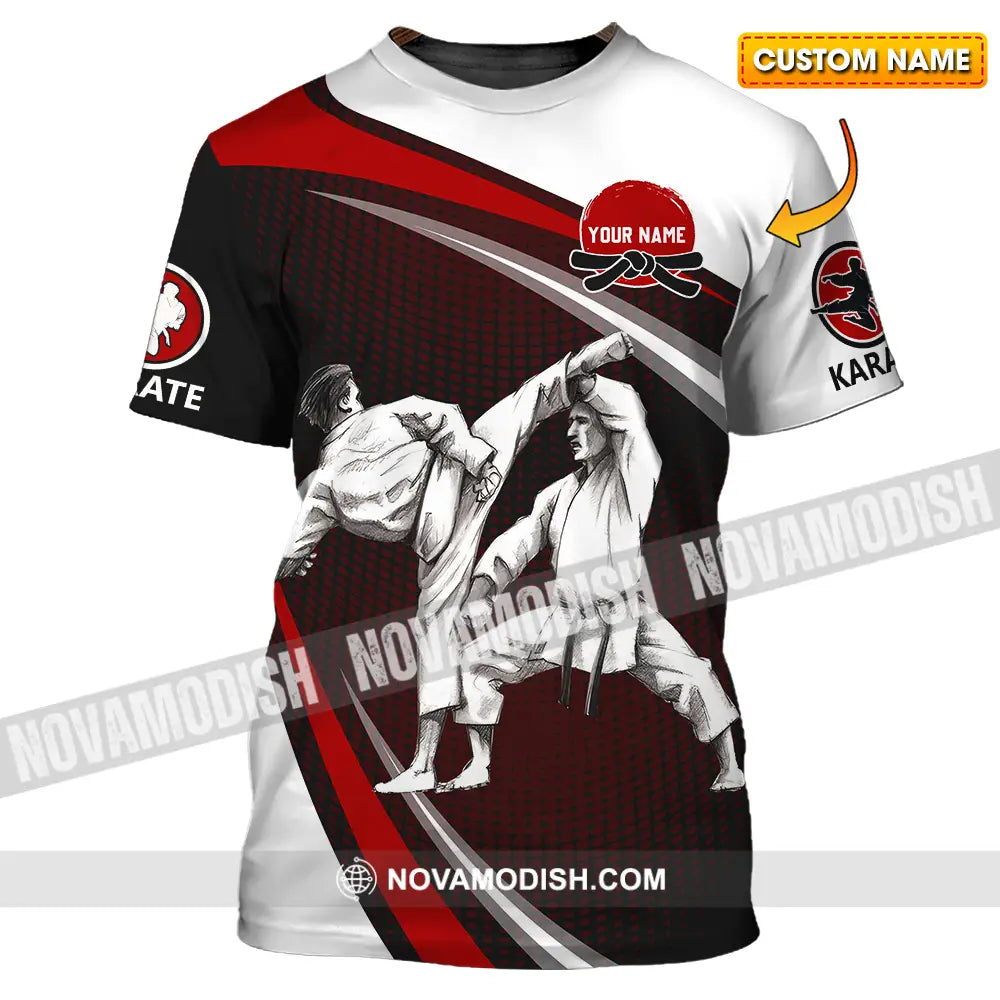 Unisex Shirt - Custom Name Karate Shirt Combat T-shirt
