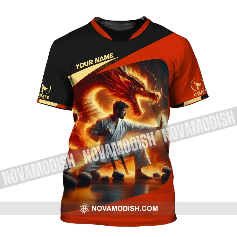 Unisex Shirt Custom Name Karate Polo Long Sleeve T-Shirt / S T-Shirt