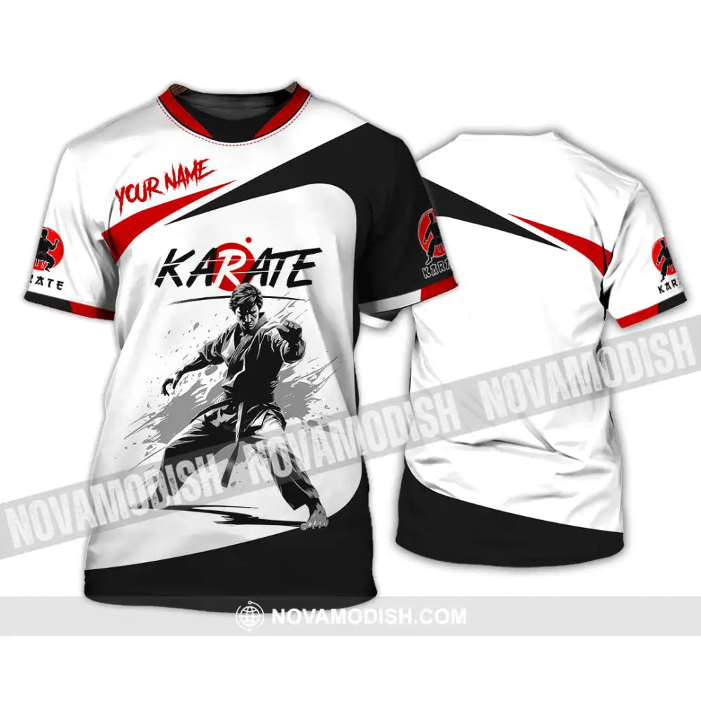 Unisex Shirt - Custom Name Karate Sport Shirt Fighter T-Shirt / S T-shirt