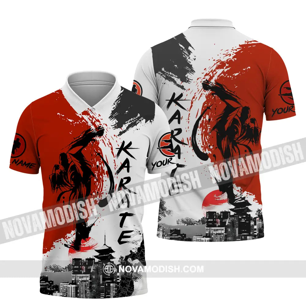 Unisex Shirt - Custom Name Karate Shirt Tradition Polo Shirt / S T-shirt