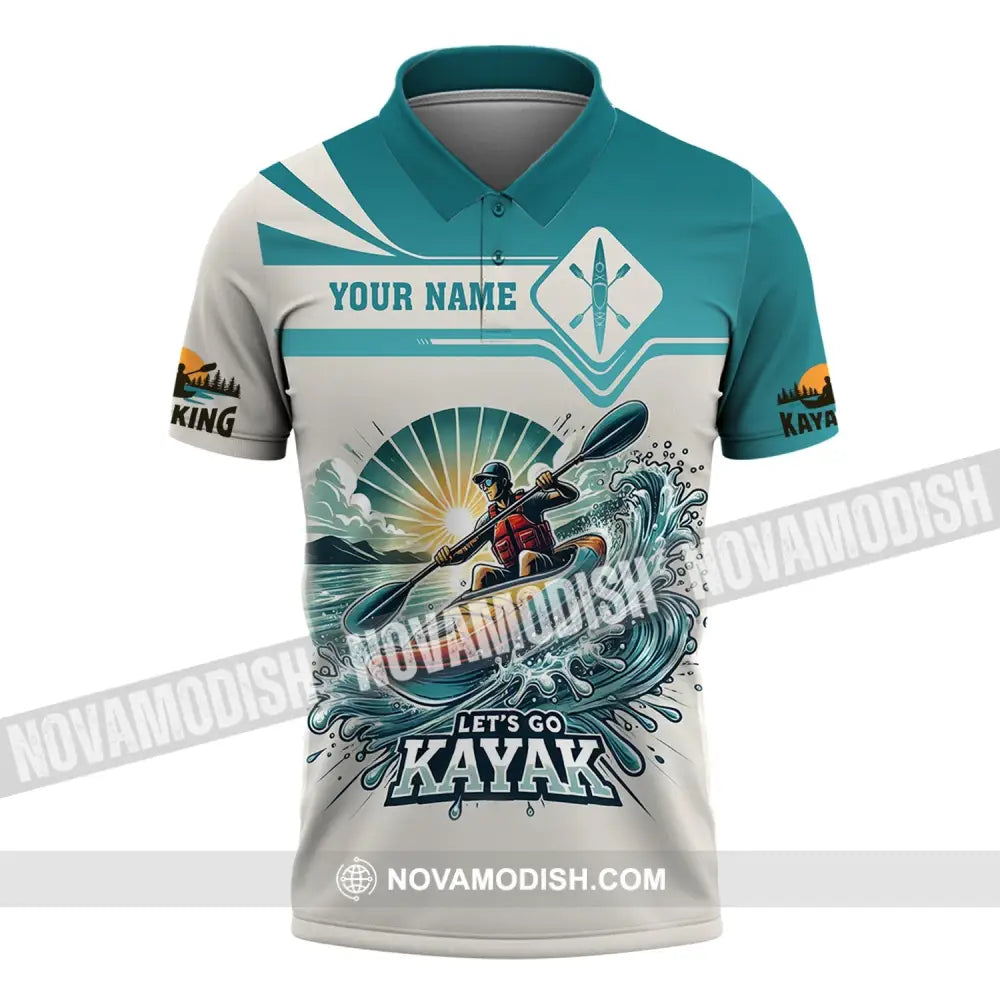 Unisex Shirt - Custom Name Let Go Kayak Polo / S T-Shirt