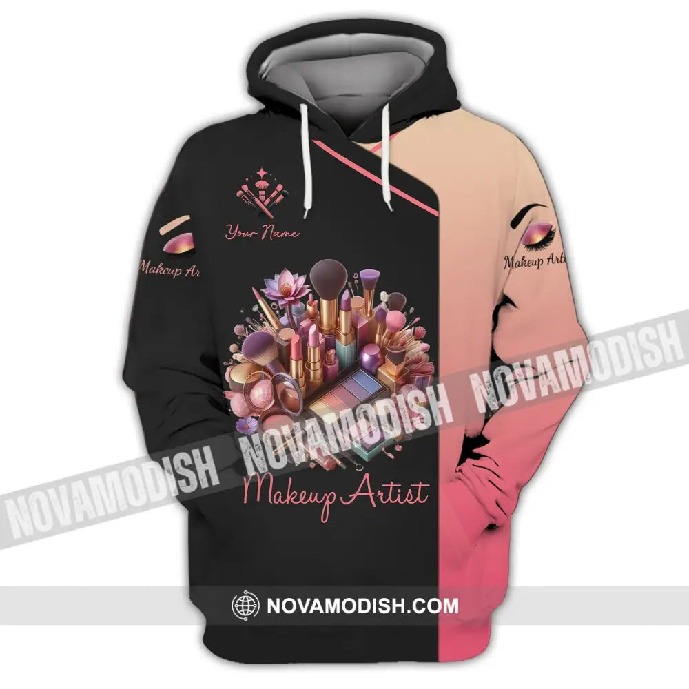Unisex Shirt - Custom Name Makeup Artist Hoodie / S T-Shirt