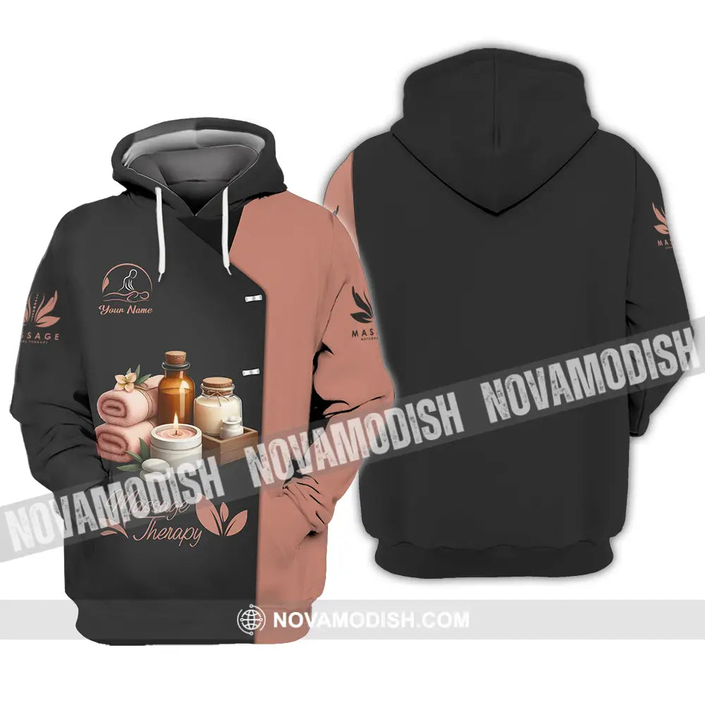 Unisex Shirt - Custom Name Massage Therapist Shirt Hoodie / S T-shirt
