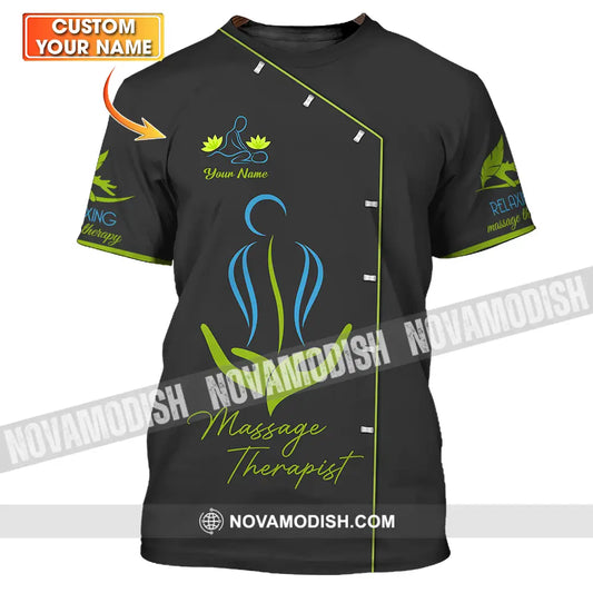 Unisex Shirt - Custom Name Shirt Massage Therapist T-shirt
