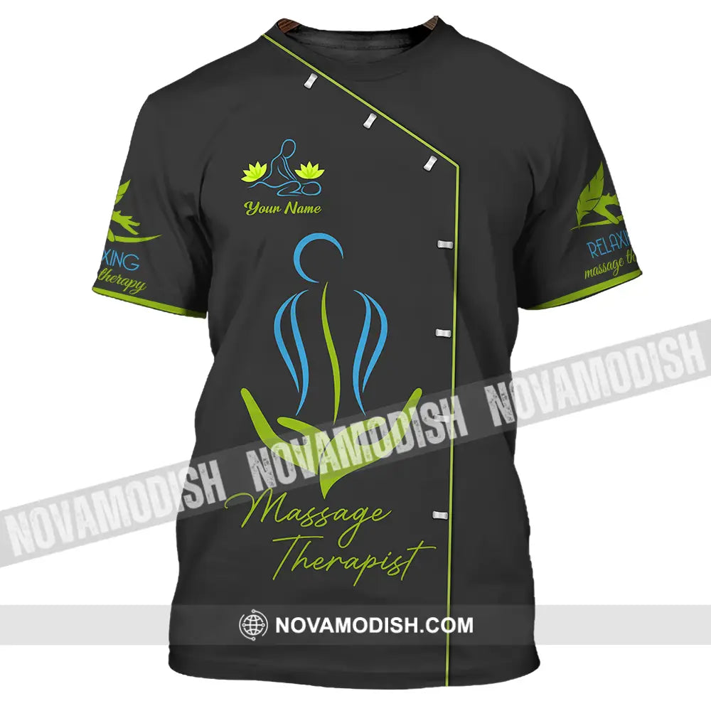 Unisex Shirt - Custom Name Shirt Massage Therapist T-Shirt / S T-shirt