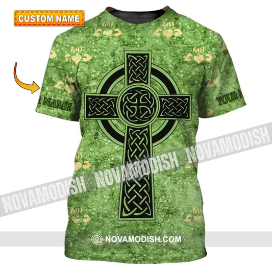 Unisex Shirt - Custom Name Shirt - Mini Heart Patrick’s Day Gift Happy Saint Patrick’s Day T-shirt