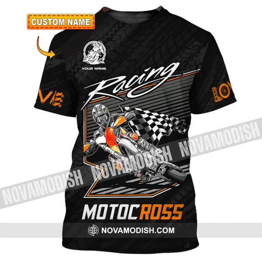 Unisex Shirt - Custom Name Motobike Shirt For Player Racing T-shirt