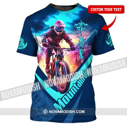 Unisex Shirt - Custom Name Mountain Bike Shirt Mountain Biker T-shirt