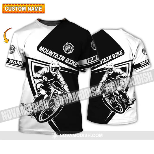 Unisex Shirt - Custom Name Mountain Bike Player Sport Shirt Motobike T-shirt