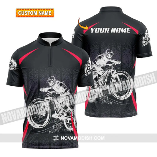 Unisex Shirt - Custom Name Mountain Bike Player Sport Shirt T-shirt