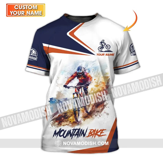 Unisex Shirt - Custom Name Mountain Bike Shirt Mountain Bike Player T-shirt