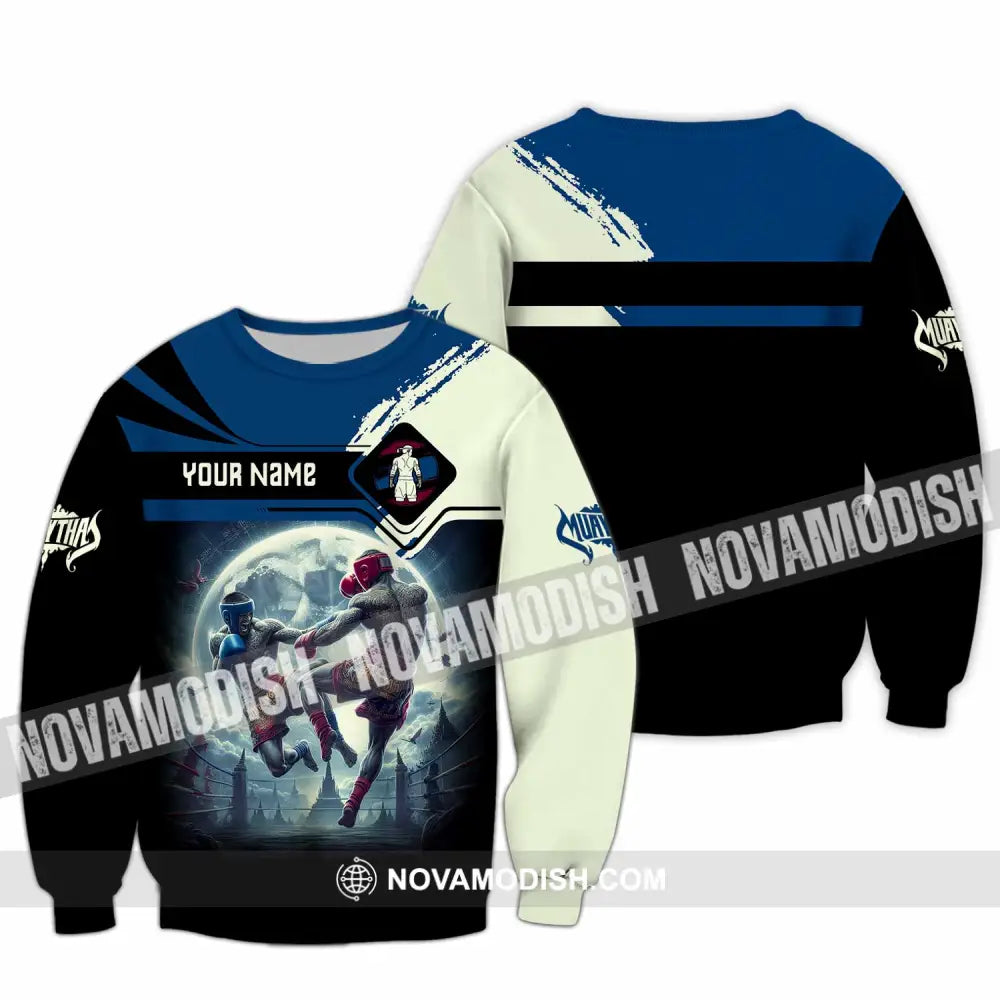 Unisex Shirt Custom Name Muay Thai Polo Long Sleeve / S T-Shirt