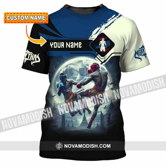 Unisex Shirt Custom Name Muay Thai Polo Long Sleeve T-Shirt