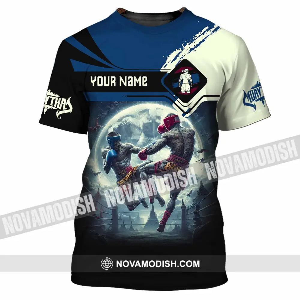 Unisex Shirt Custom Name Muay Thai Polo Long Sleeve T-Shirt / S T-Shirt