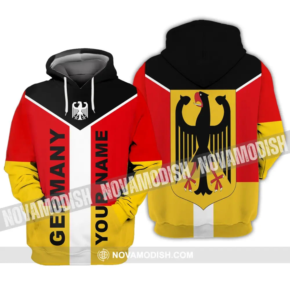 Unisex Shirt - Custom Name Shirt - Neo Germany Color 3D Shirt Hoodie / S T-shirt