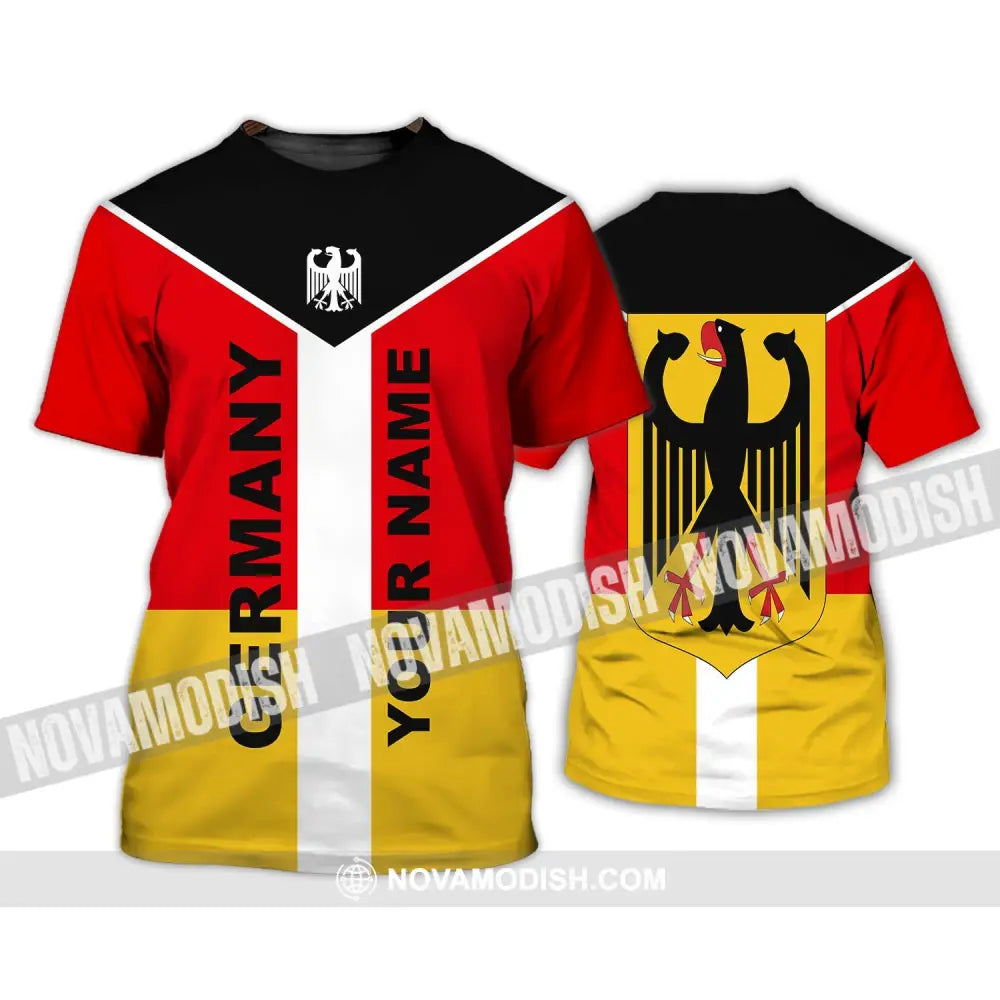 Unisex Shirt - Custom Name Shirt - Neo Germany Color 3D Shirt T-Shirt / S T-shirt