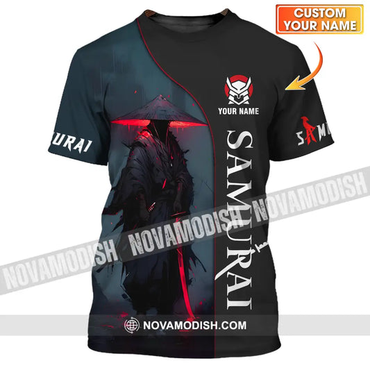Unisex Shirt - Custom Name Night Samurai Shirt T-shirt