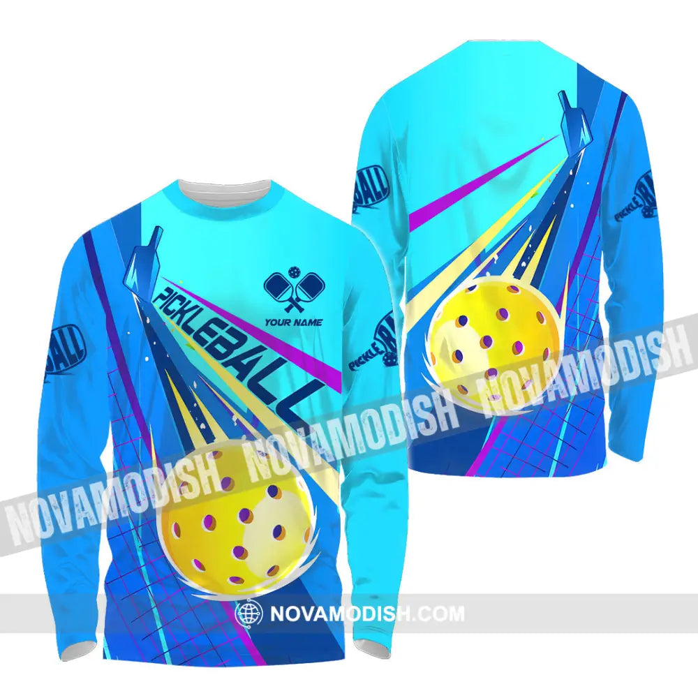 Unisex Shirt - Custom Name Pickleball Player Shirt Long Sleeve Shirt / S T-shirt