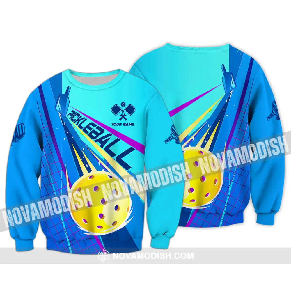 Unisex Shirt - Custom Name Pickleball Player Shirt Long Sleeve / S T-shirt