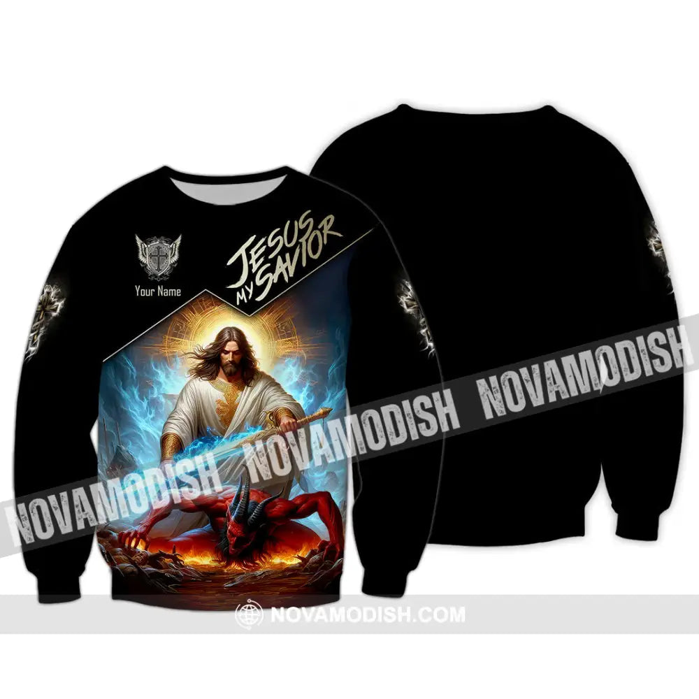 Unisex Shirt - Custom Name Shirt Punish Jesus My Savior Long Sleeve / S T-shirt