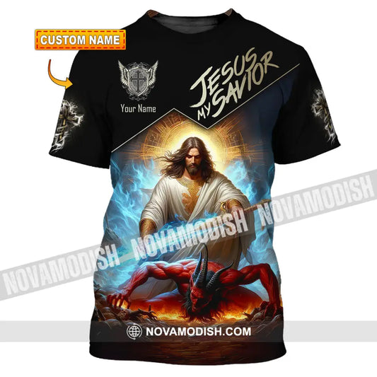 Unisex Shirt - Custom Name Shirt Punish Jesus My Savior T-shirt
