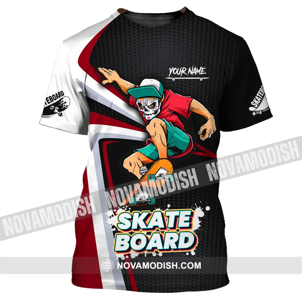 Unisex Shirt - Custom Name Skateboard Sport Shirt For Player T-Shirt / S T-shirt
