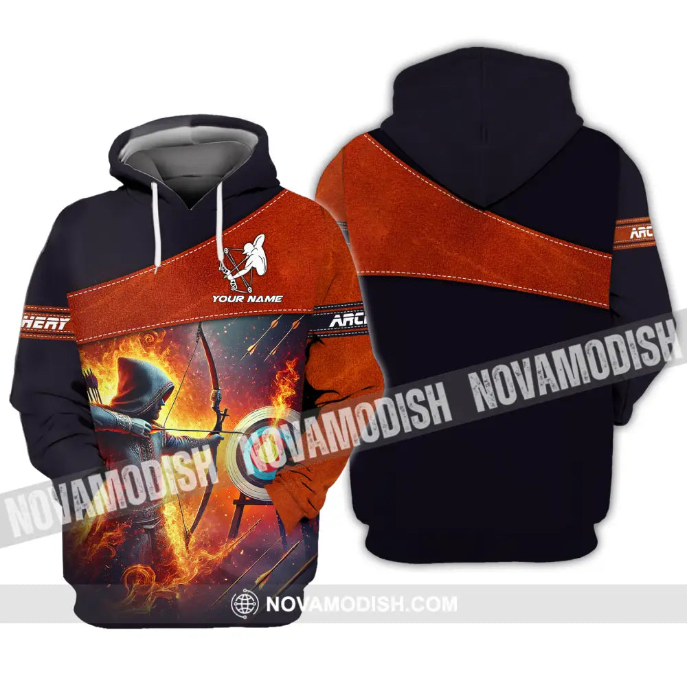 Unisex Shirt - Custom Name Sport Shirt Archery Lover Hoodie / S T-shirt