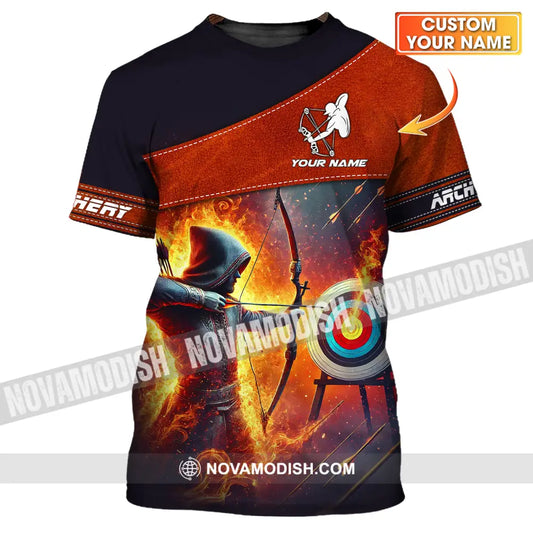 Unisex Shirt - Custom Name Sport Shirt Archery Lover T-shirt