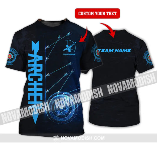 Unisex Shirt - Custom Name Sport Shirt Archery Player T-shirt