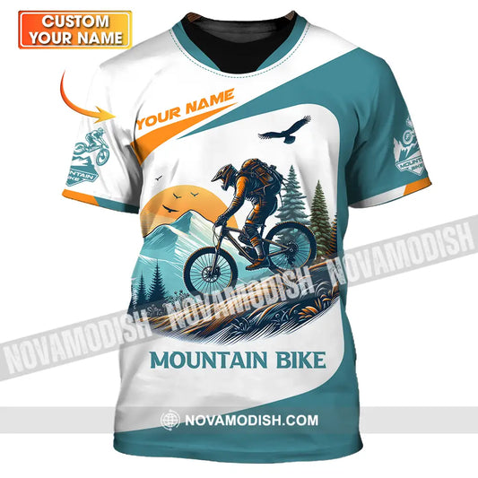 Unisex Shirt - Custom Name Sport Shirt For Mountain Bike Player T-shirt