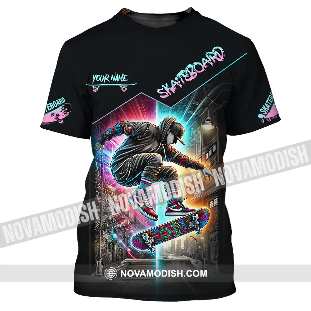 Unisex Shirt - Custom Name Sport Shirt Skateboard T-Shirt / S T-shirt