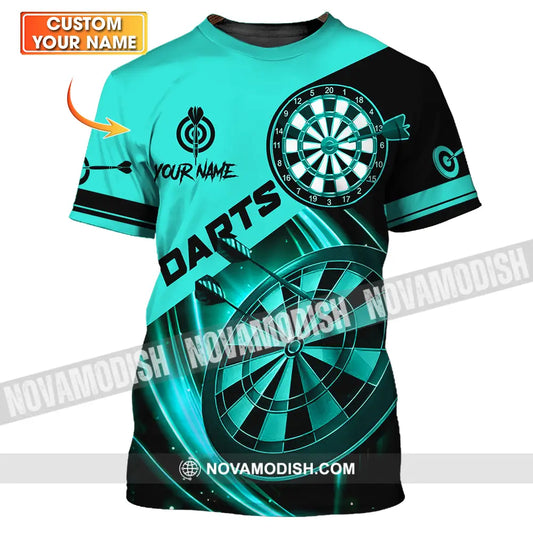 Unisex Shirt - Custom Name Sport Shirt Technology Darts Player T-shirt