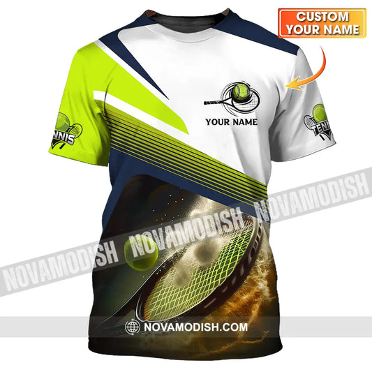 Unisex Shirt - Custom Name Sport Shirt Tennis Lover T-shirt