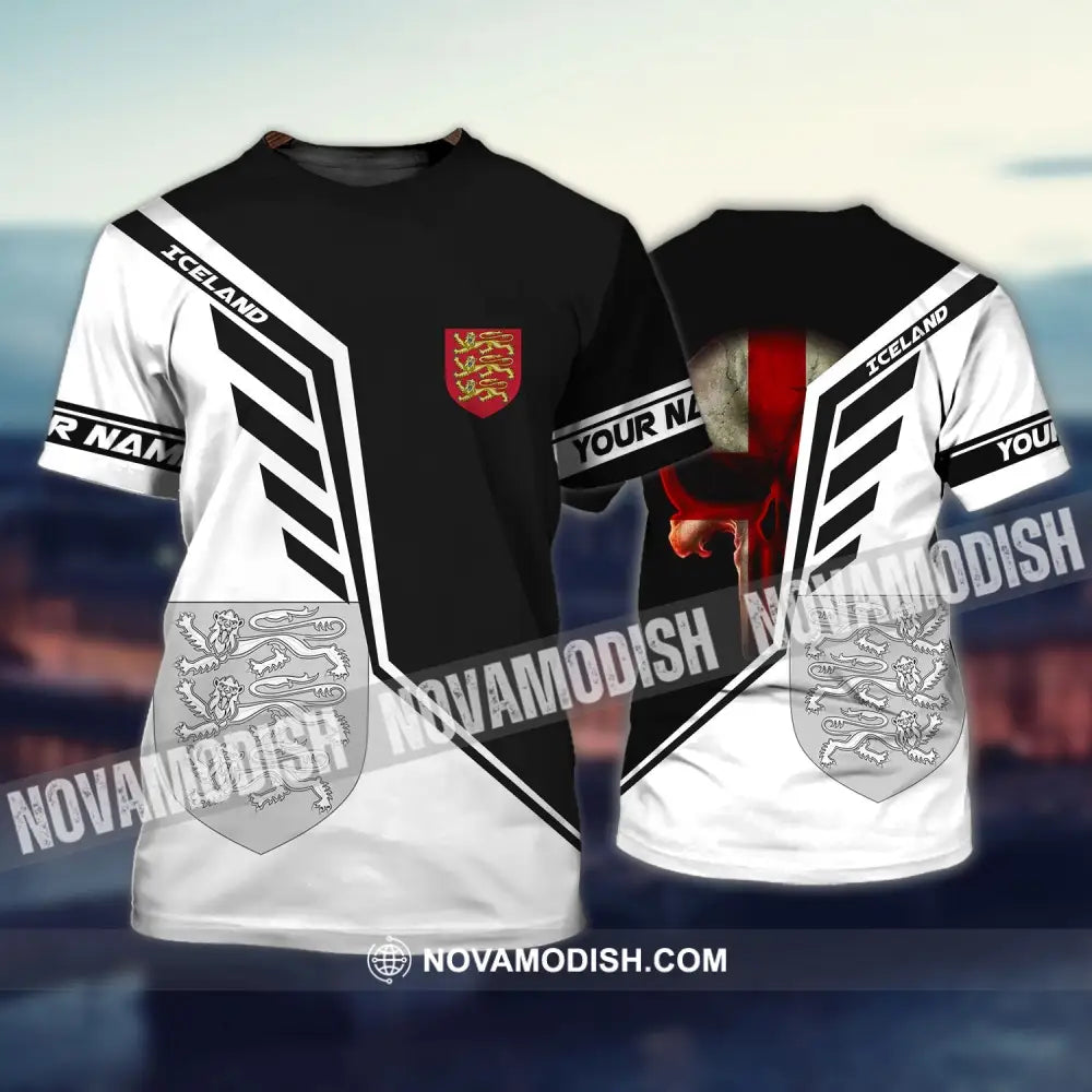 Unisex Shirt - Custom Name T-Shirt England Iceland T-shirt