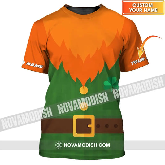 Unisex Shirt - Custom Name T-Shirt - Green And Orange - Patrick’s Day Shirt T-shirt